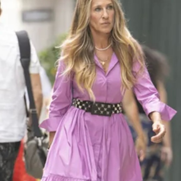 Studded elastic belt SATC-inspired Black/Silver S/M - Picture 9 of 9